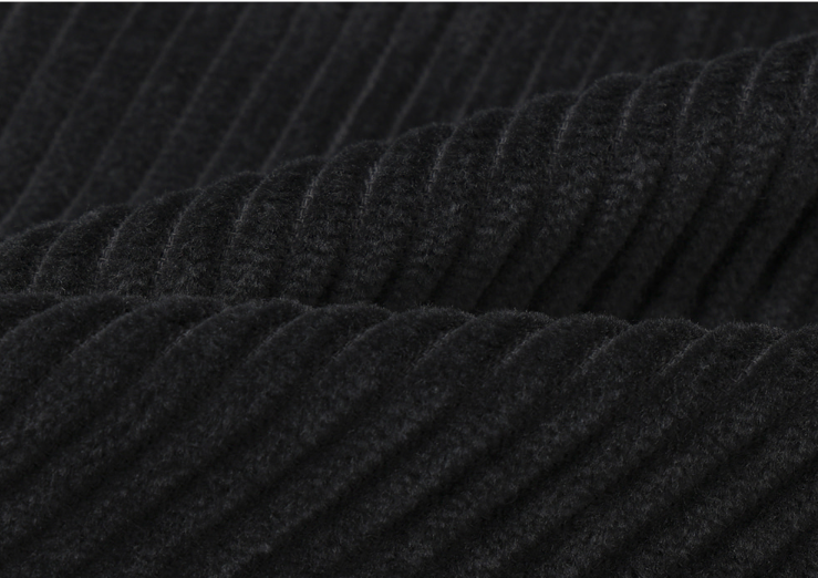 Defaced Late Back Banding Corduroy Wide Pants