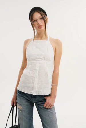 threetimes(スリータイムズ)の「May halter top(Tops)」