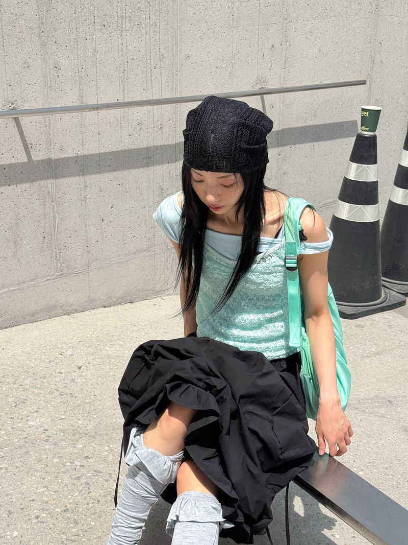 WOOHWA(ウファ)の「 LACE EYELET CAMISOLE(Tops)」