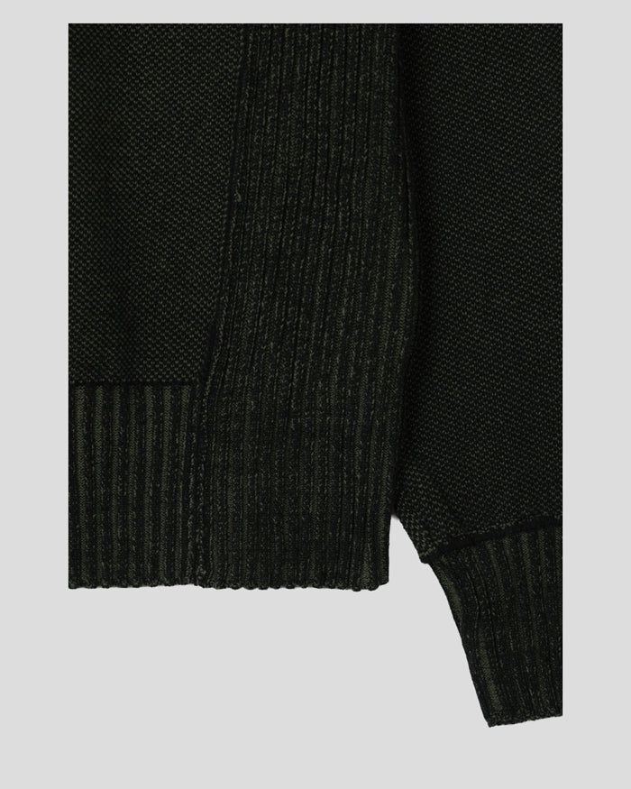 (UNISEX) Two-Tone Round Knit