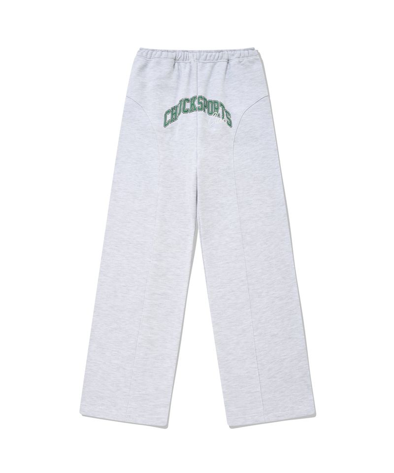 CHUCK（チャック）の「スポーツクラブブロックスウェットパンツ / CHUCK SPORTS CLUB BLOCK SWEAT PANTS (LIGHT GRAY)（Pants）」
