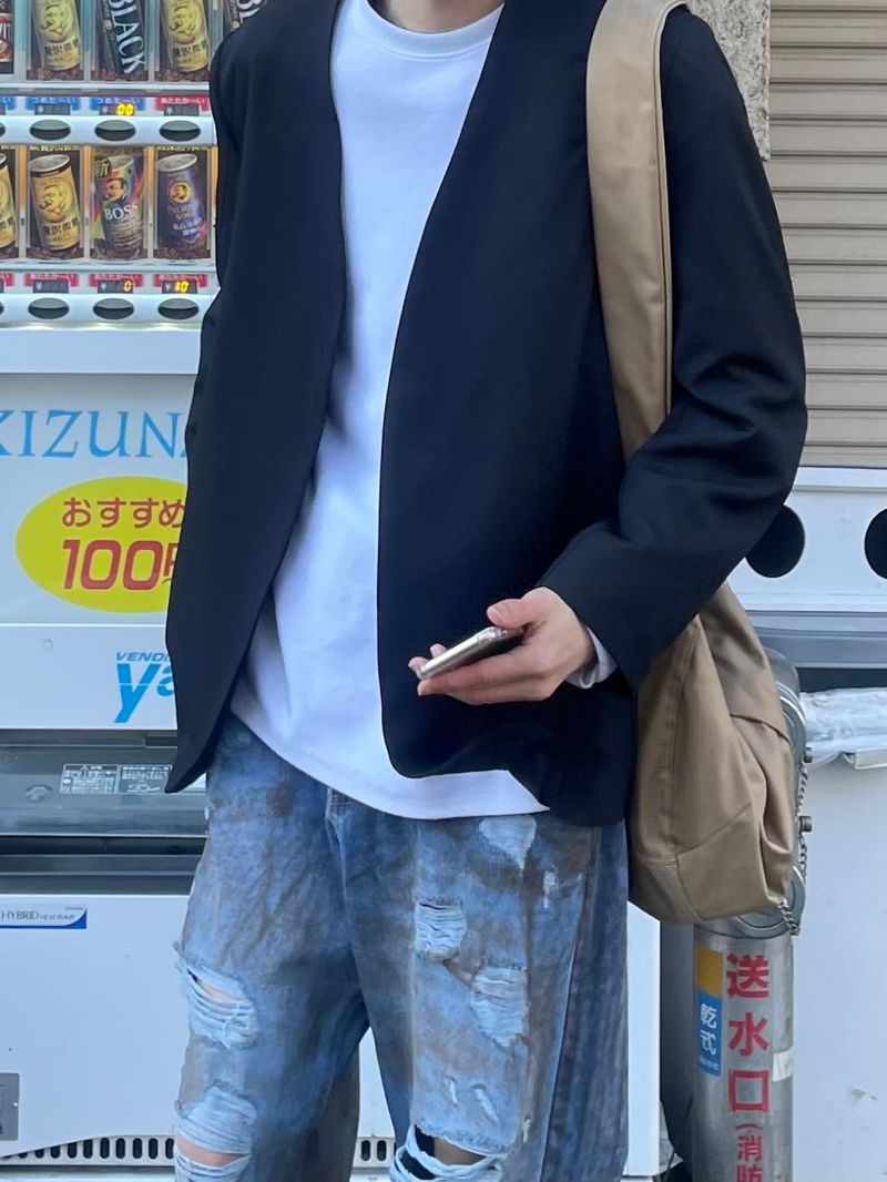 Balance collarless jacket