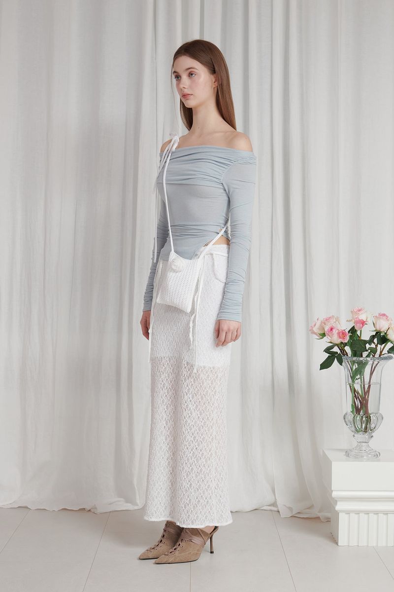 ROSE MINI BAG white