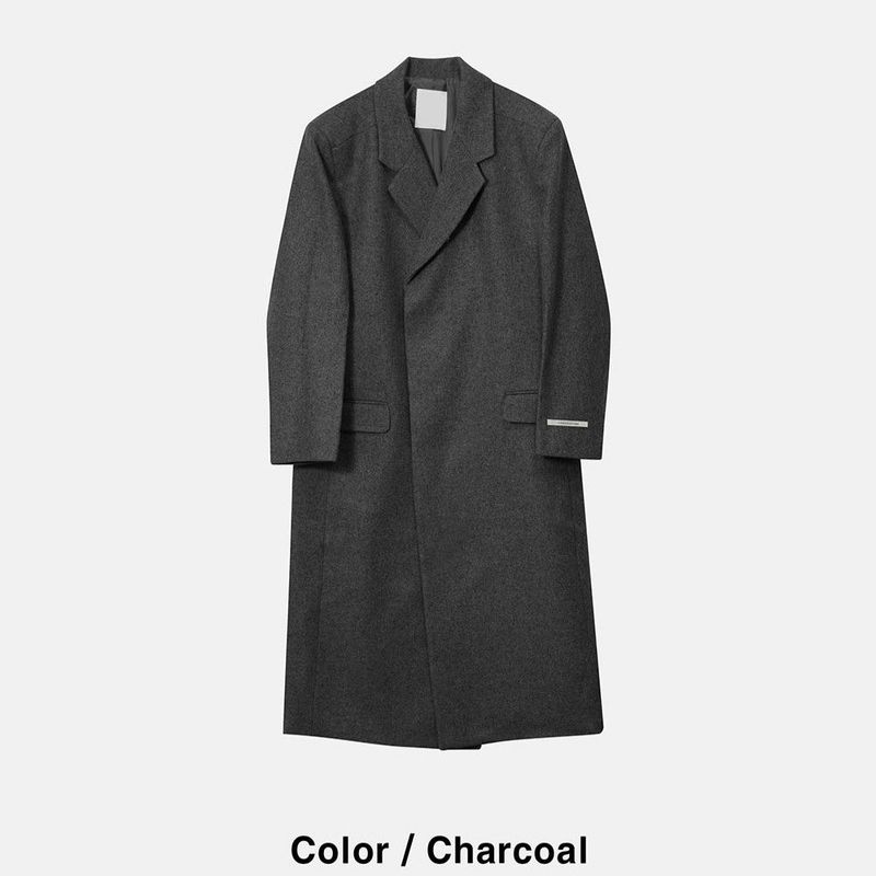 ASCLO Aura Hidden Maxi Wool Coat (3color)