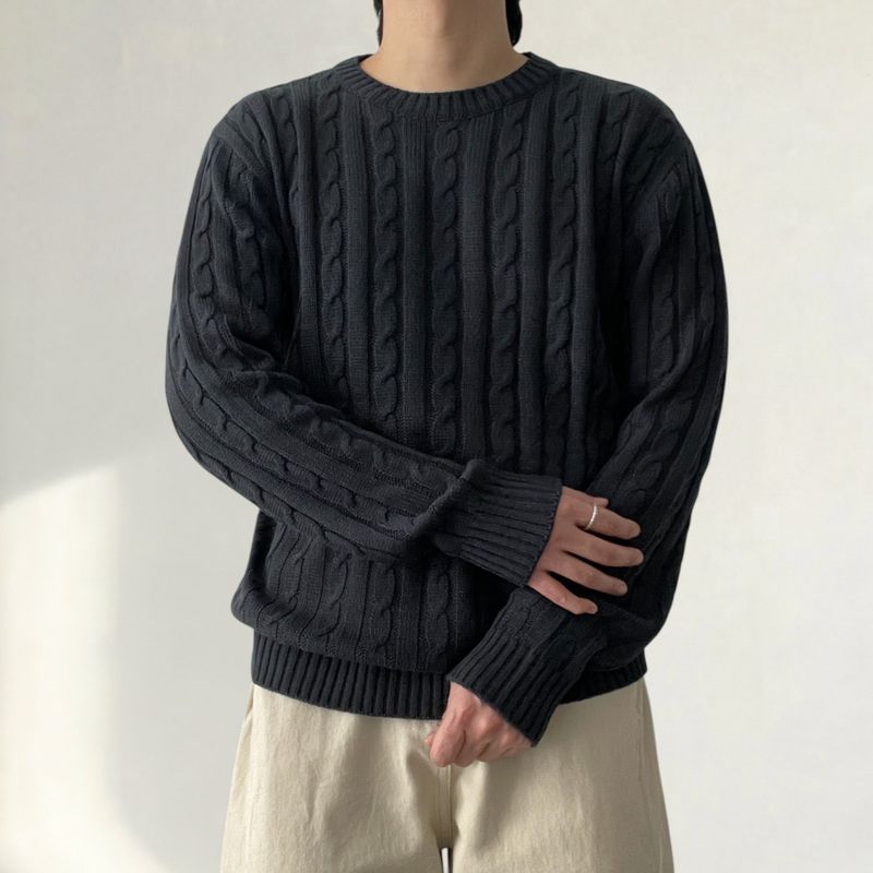 Levo Basic Cable Round Knit