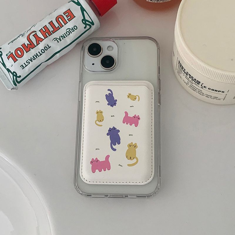 Colorful Color Cat Magsafe CardPocket
