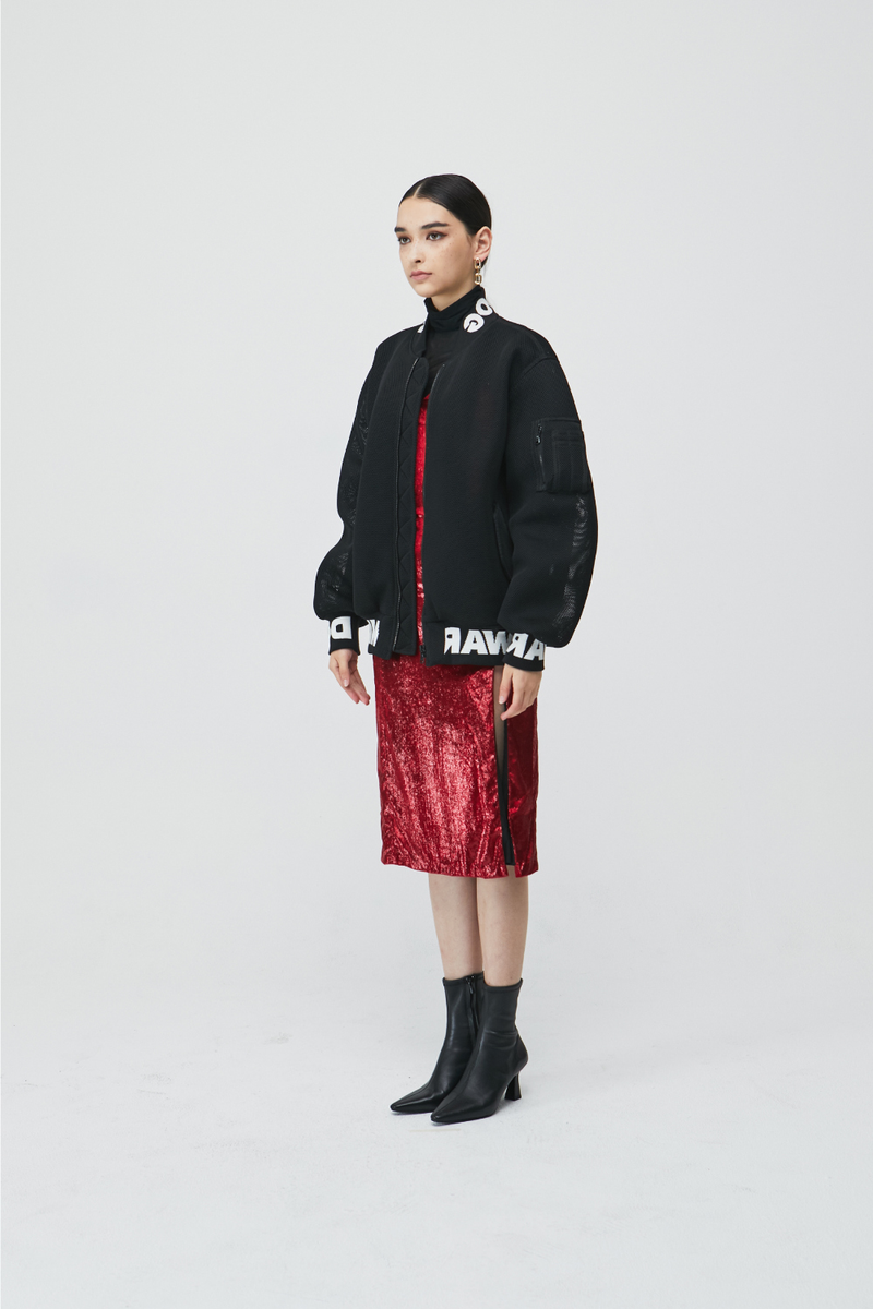 Net Bomber Jacket