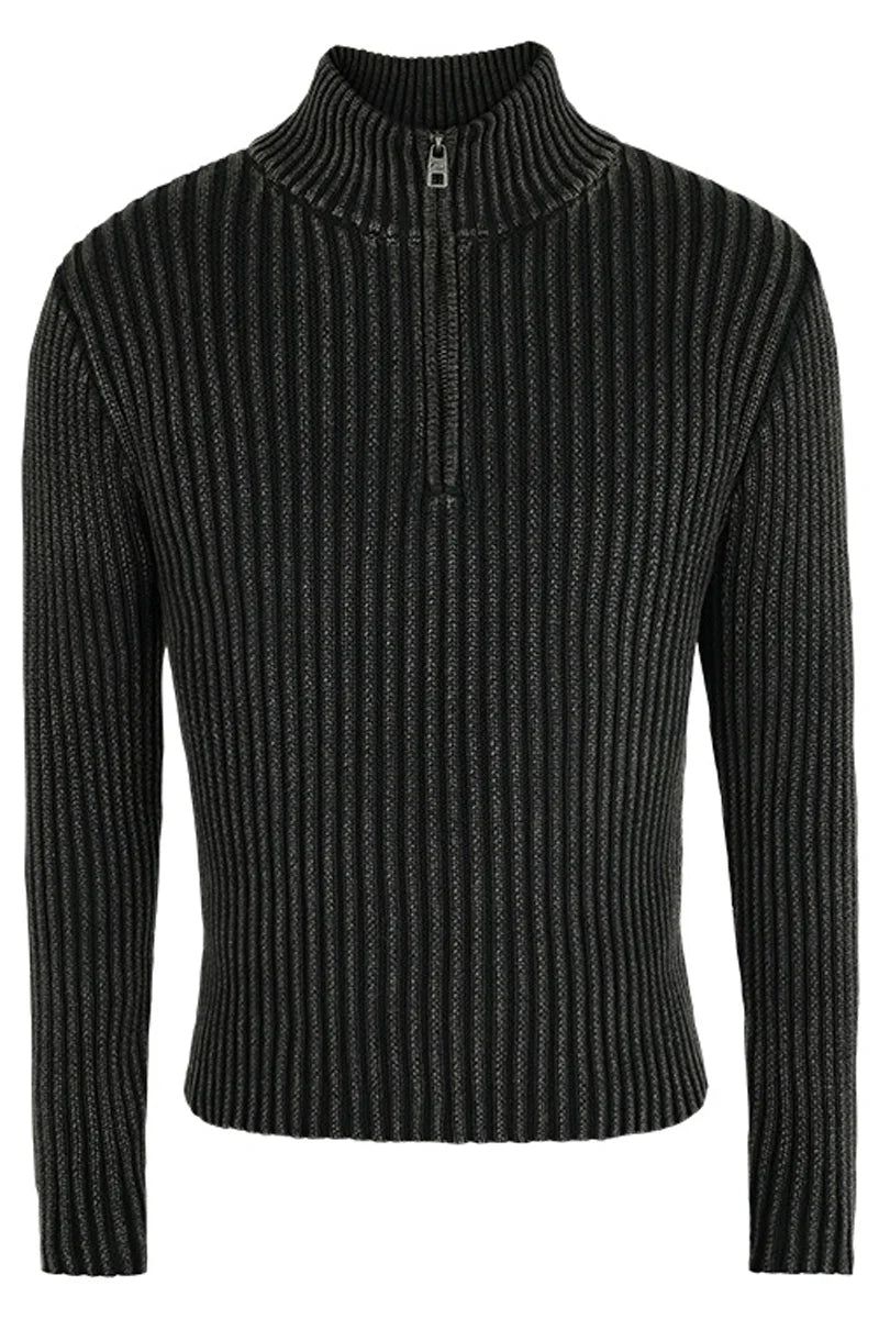 ANTIDOTE（アンチドート）の「Vintage Washed Half-Zip Ribbed Turtleneck Sweater（Tops）」