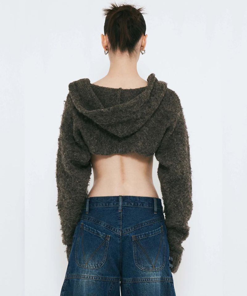 MUFFLER KNIT CARDIGAN