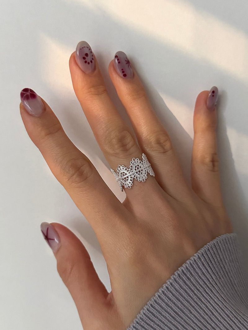 [925silver] Lace band ring