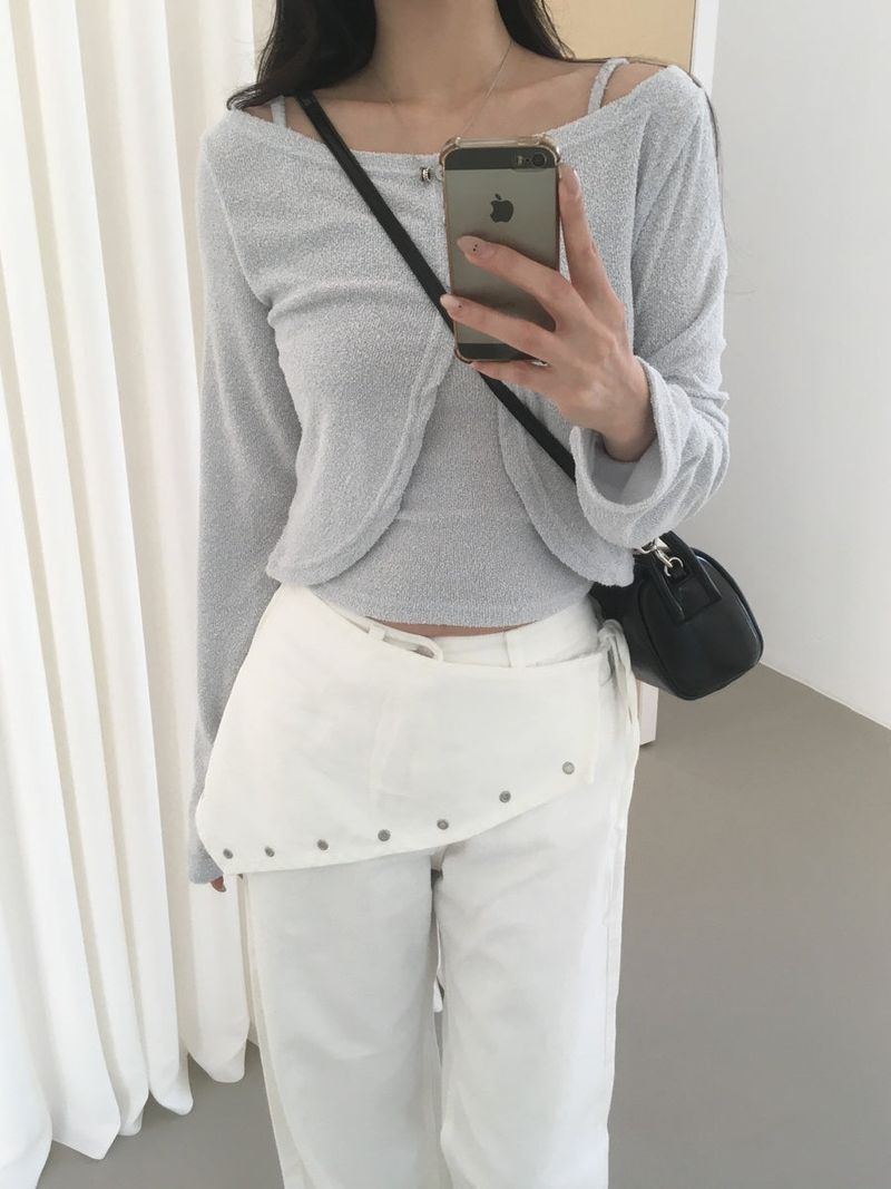 Scarf Layered Pants