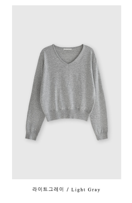 Clent Rain V-neck Knit / 2 colors