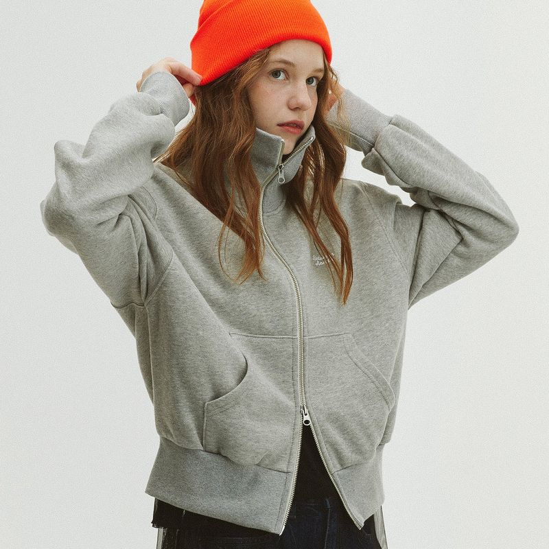 Between A and B（ビットウィーンエーアンドビー）の「TWO-WAY SAILOR ZIP-UP_MELANGE GRAY（Jackets/Outerwear）」