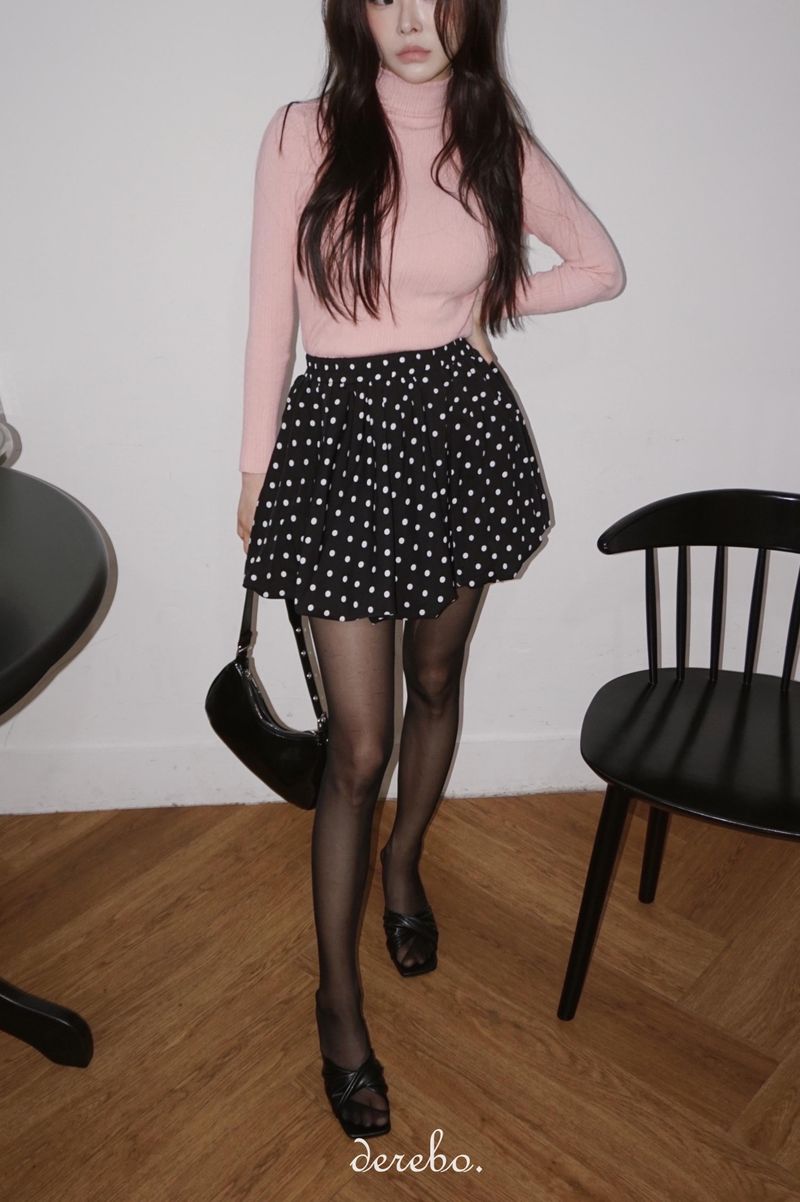 A-line pumpkin pocket mini skirt