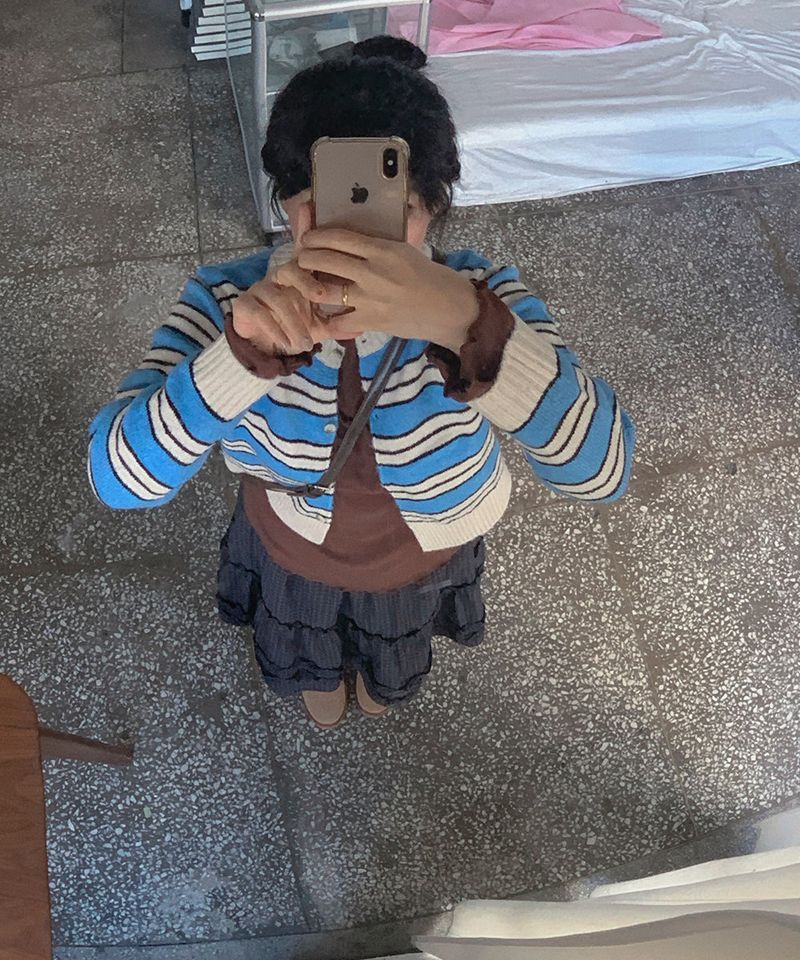 Mode Stripe Cardigan