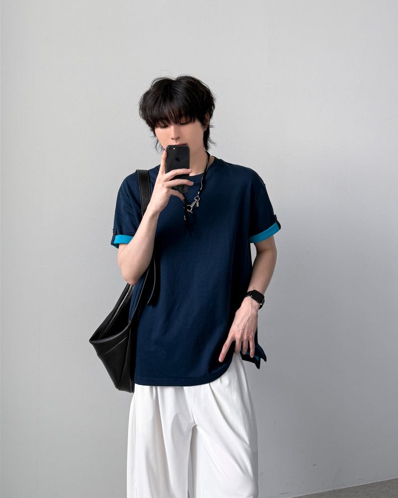 YOURNUS（ユアナス）の「Levan Turn-up Half Sleeve（Tops）」