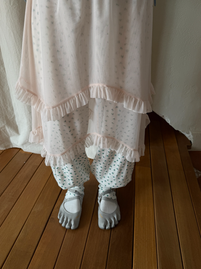 wave mesh skirt 