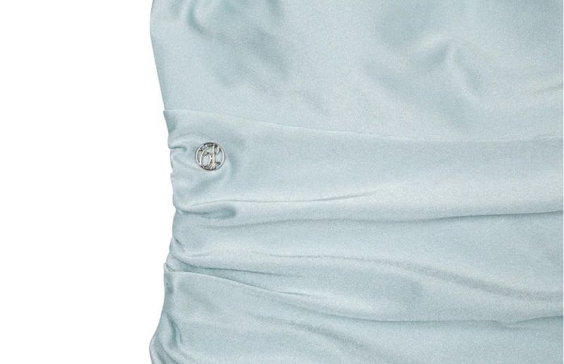 DEW COWL SWIMSUIT light blue