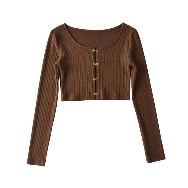 Hook Ribbed Crop Top 232292339