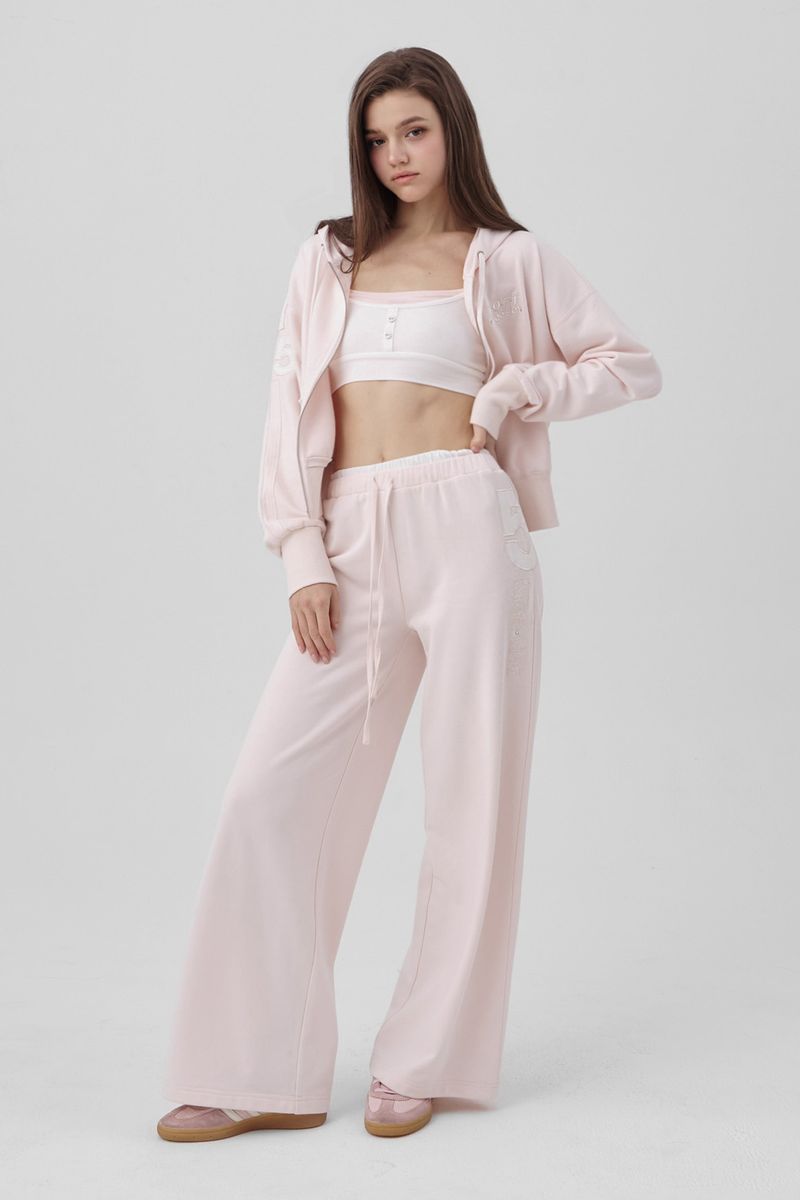 Kleesier（クリーシーア）の「25 Soft Hooded zip-up, Soft pink（Tops）」