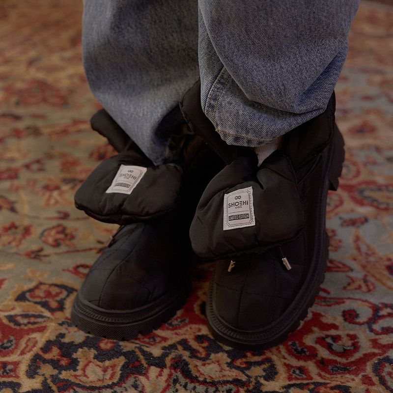  Hi Diamond Quilted Padded Boots _B5559