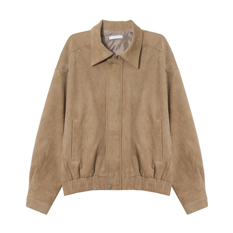 LMN Abe Minimal Hidden Suede Jacket (2 colors)