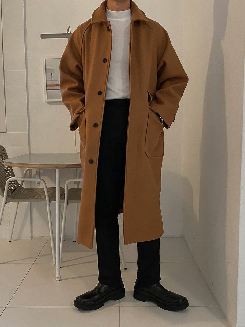 ASCLO Wool Raglan Balmacan Coat (3color)