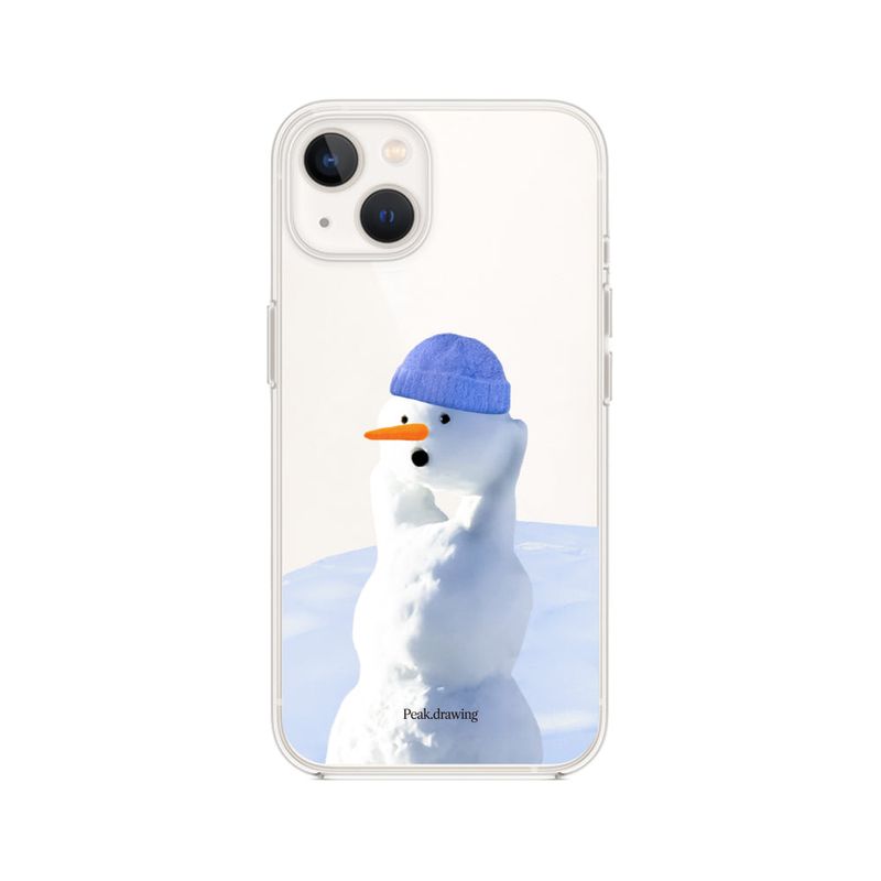 Peakdrawing(ピークドロウィン)の「Picky snowman jelly hard case (clear)(Smartphone Accessories)」