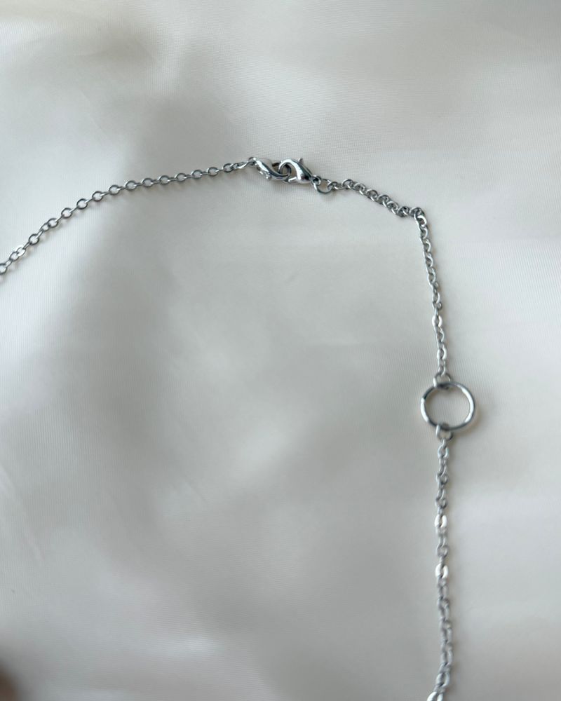 [MADE] Stripe Ball Necklace (silver)