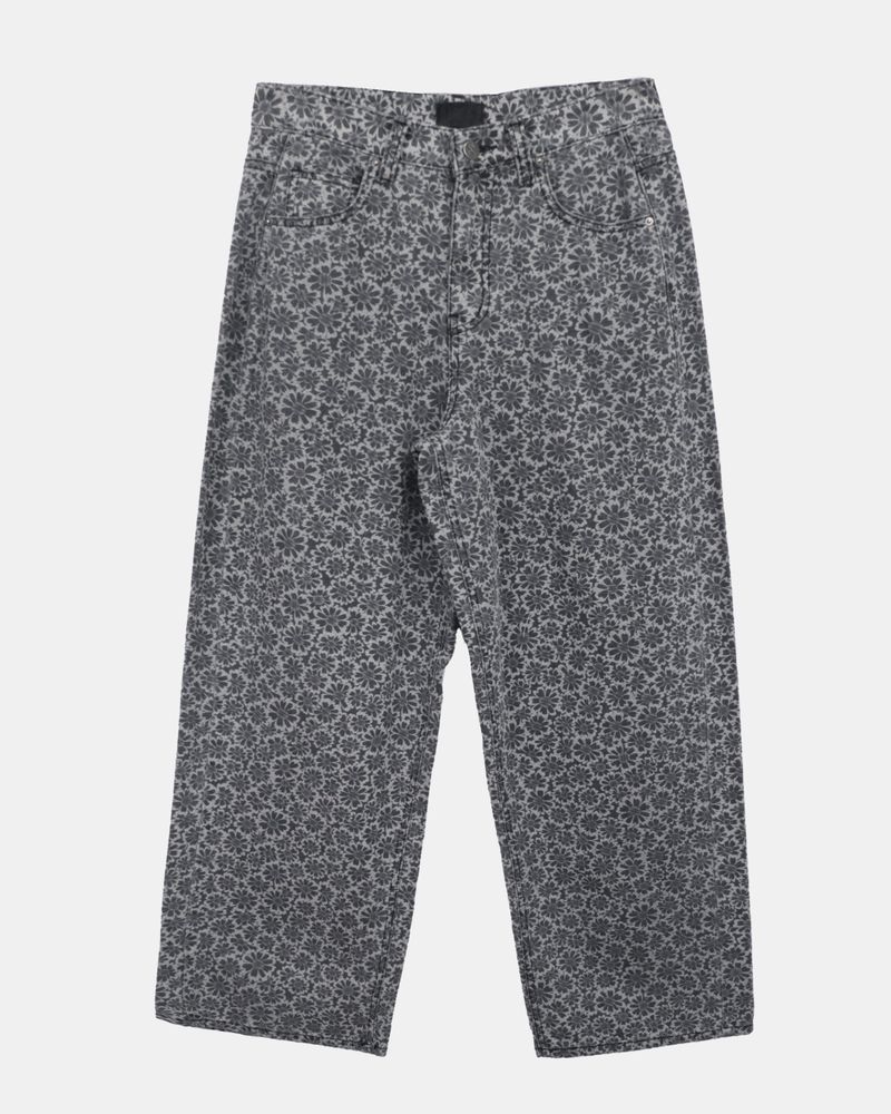 Drew Daisy Flower Wide Denim Pants