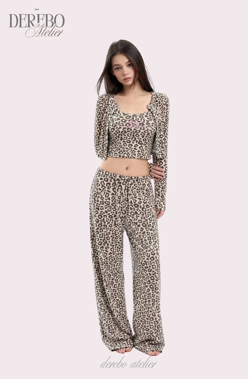 Mob Leopard Three-Piece Trading Set-up (SLEEVELESS TOP)