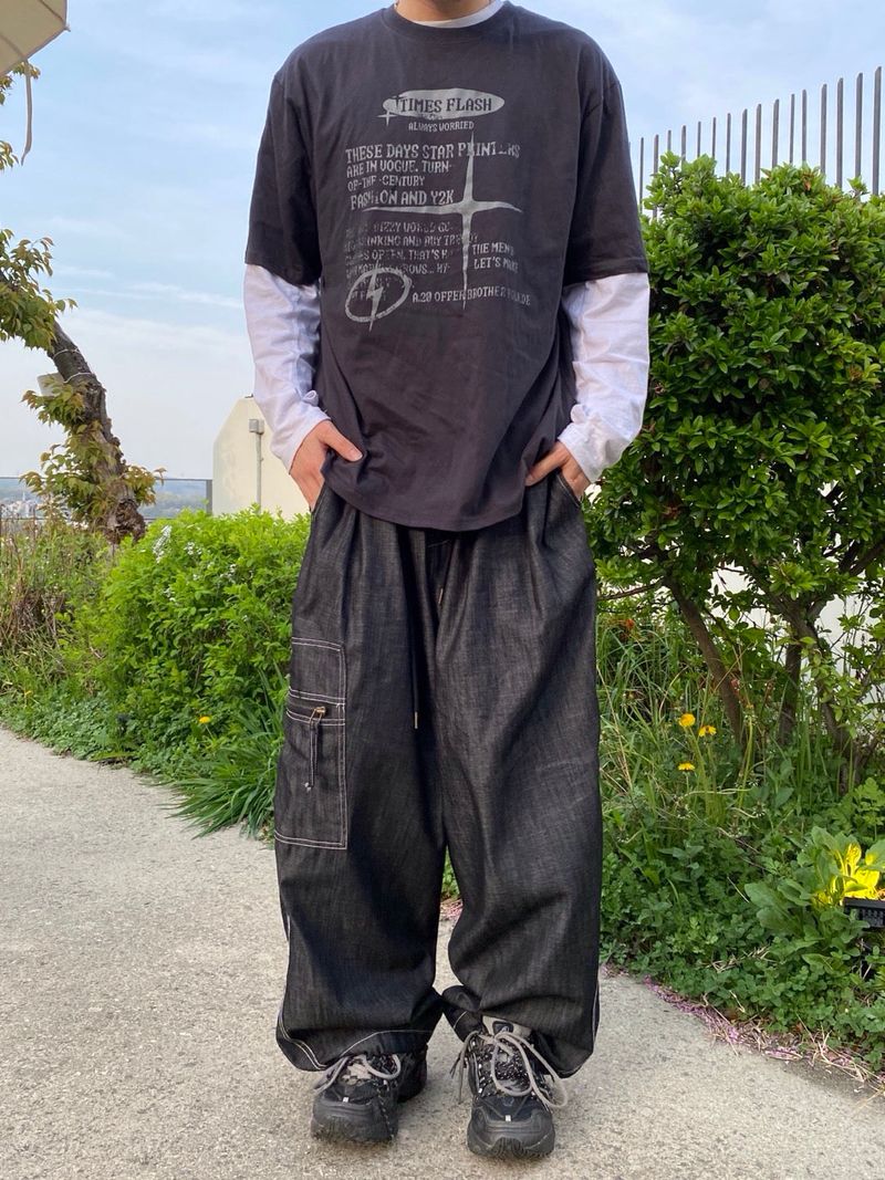 Stitch One Cargo Balloon Pants 1C