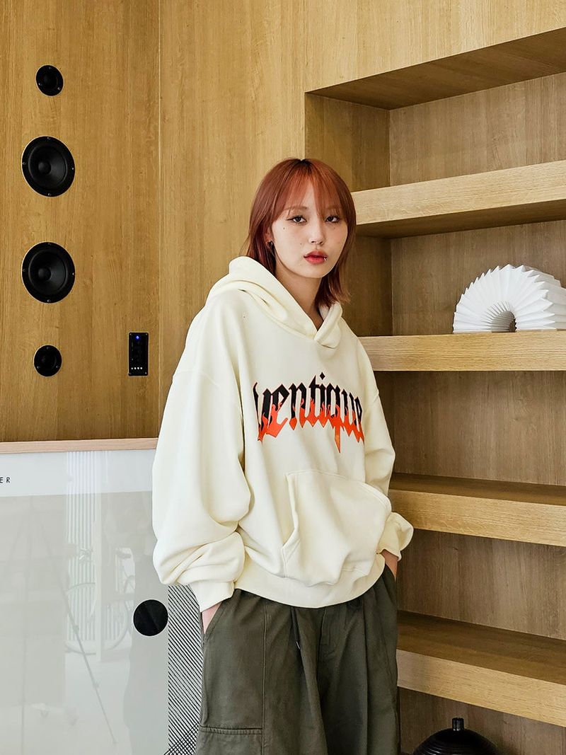 VENTIQUE Crop Hoodie 2color