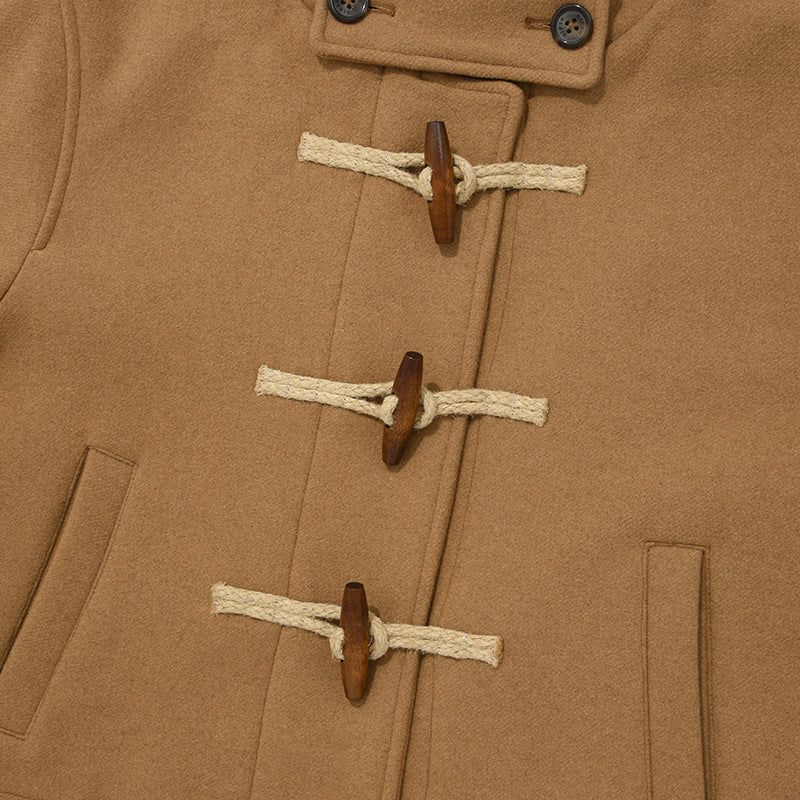 CHERRY HOODIE HALF DUFFLE COAT [BEIGE]