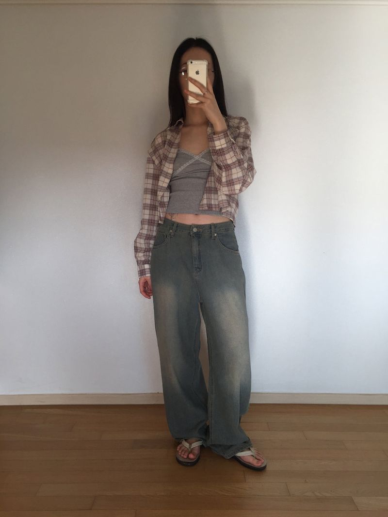 DUGGY(ダギー)の「Check crop shirt (2 colors)(Tops)」