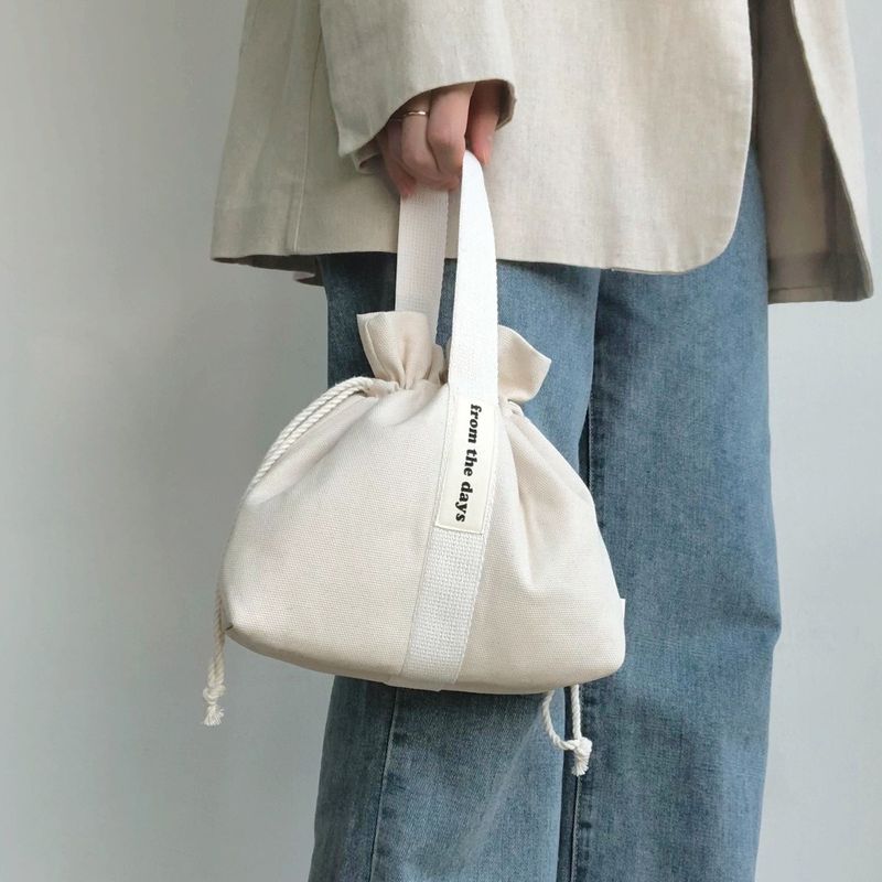 【MADE】Canvas Pouch Bag - Ivory