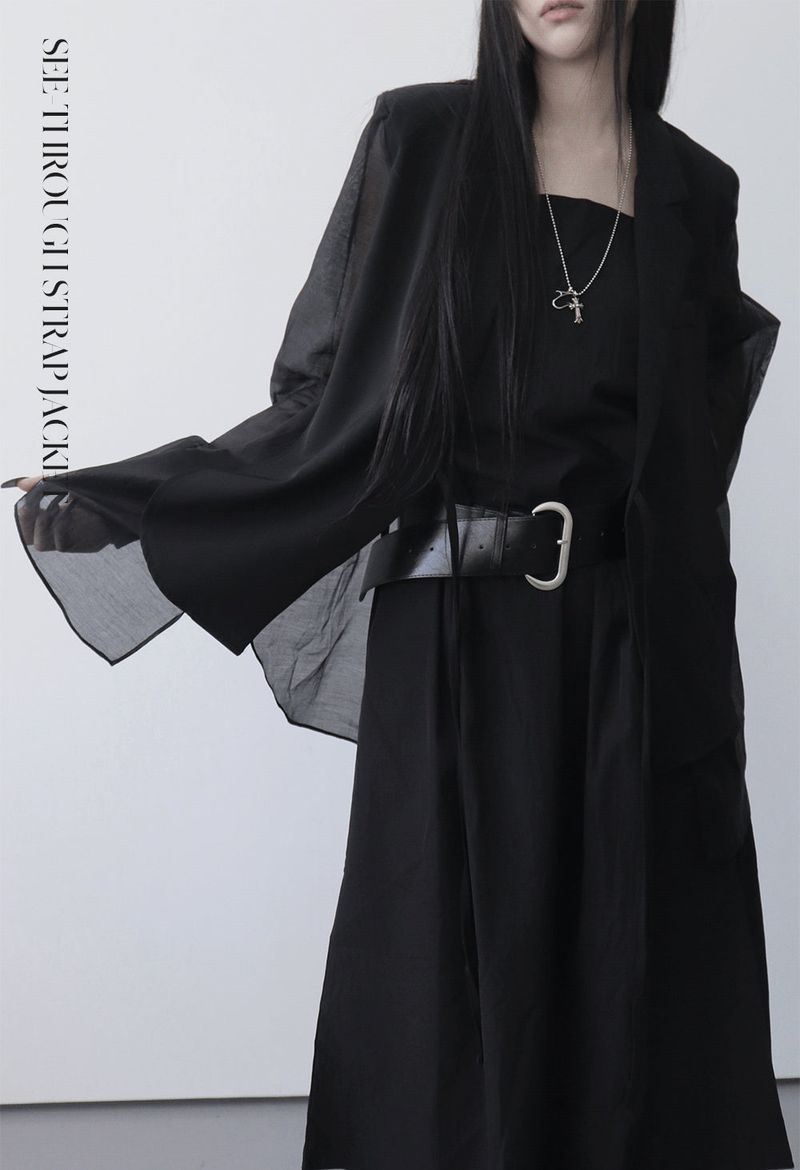 URBAN UNIQUE（アーバンユニーク）の「see-through strap jacket（Jackets/Outerwear）」
