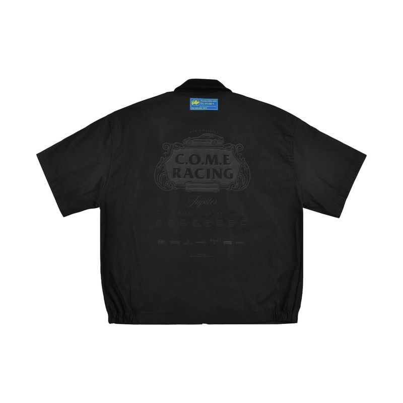 [UNISEX] C.O.M.E Mechanic Short Sleeve Work Jacket (Black)