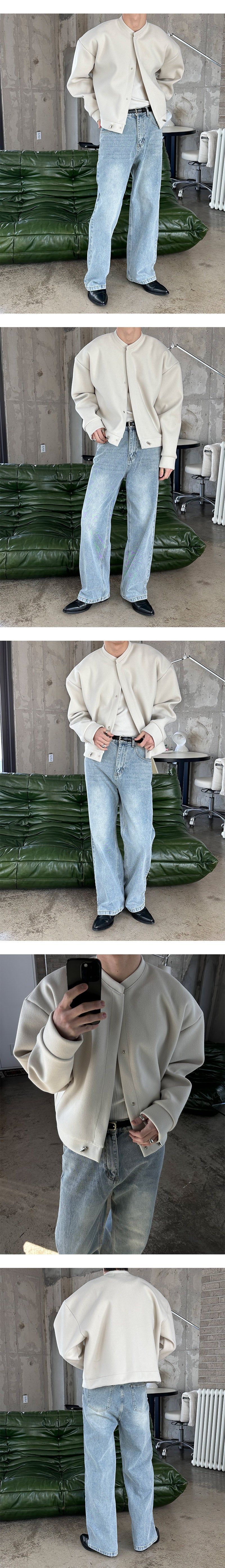 [Unisex] Basic semi wide denim pants(4color)