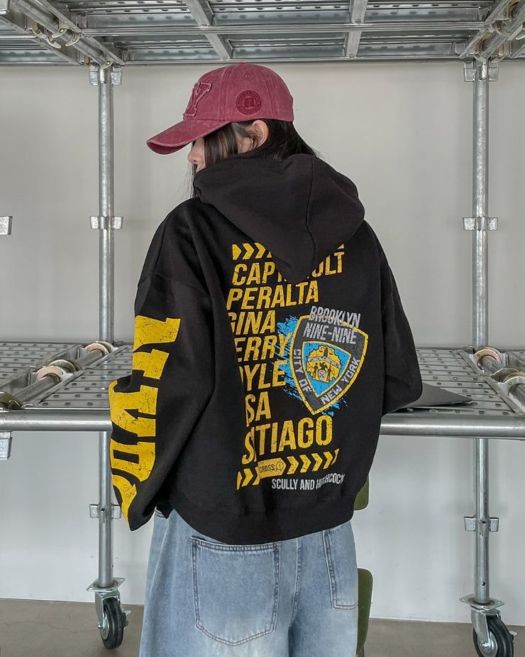 ULAN(ユレン)の「Police Semi-Crop Over Printed Hood Zip-Up(Tops)」