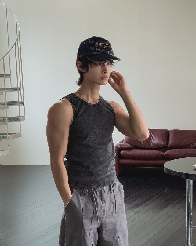 Ruda Pigment Ribbed Sleeveless
