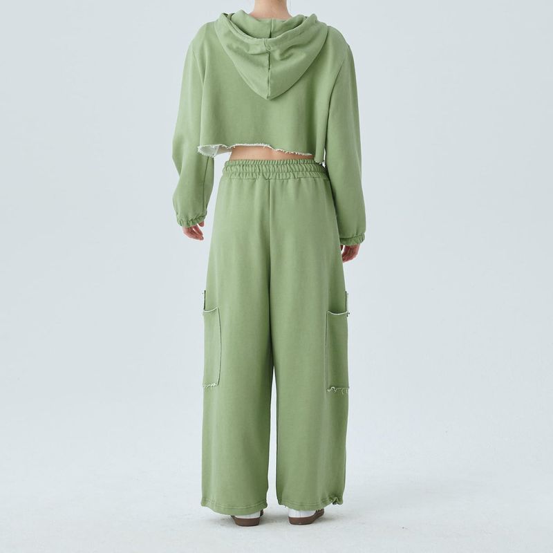 PIGMENT DYEING SWEATPANTS / GREEN