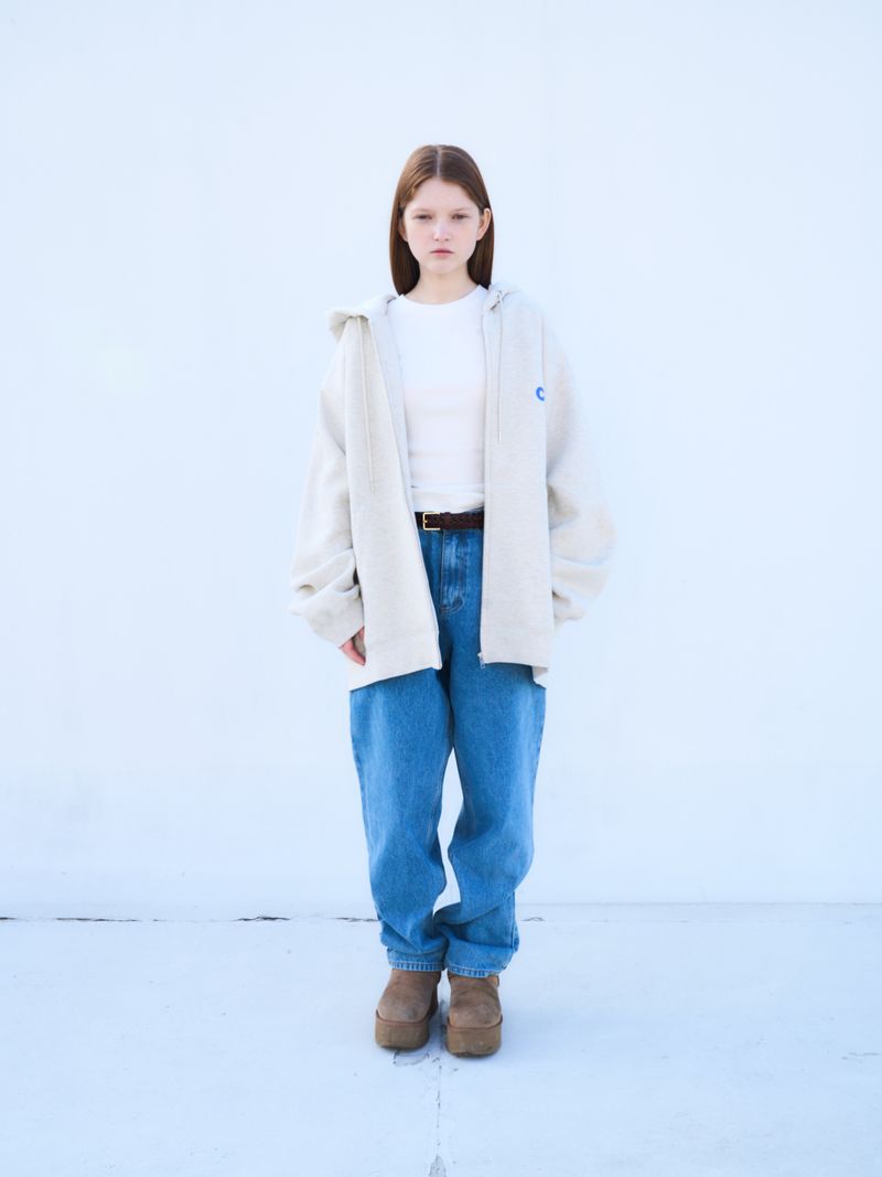 CEC ZIP-UP HOODIE(OATMEAL)