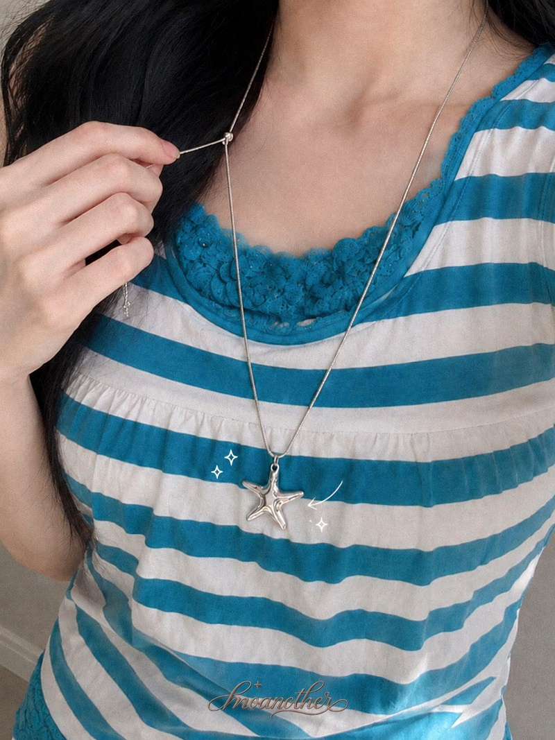 Starfish Slider Necklace