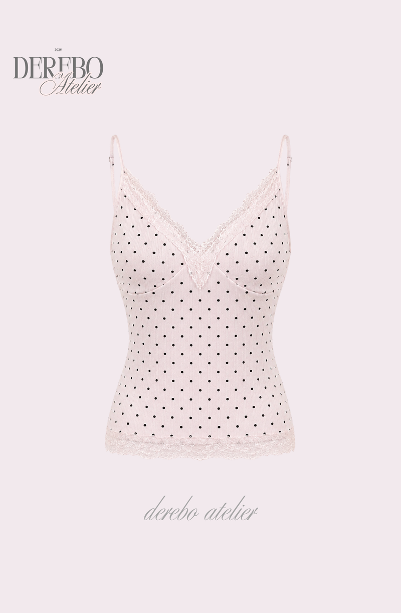 Baby Dot Camisole Cardigan Set (SET)
