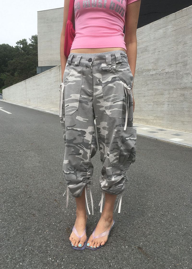 CAMO CAPRI PANTS (2color)