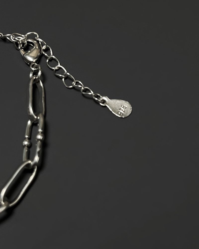 heart cross chain bracelet (925silver)