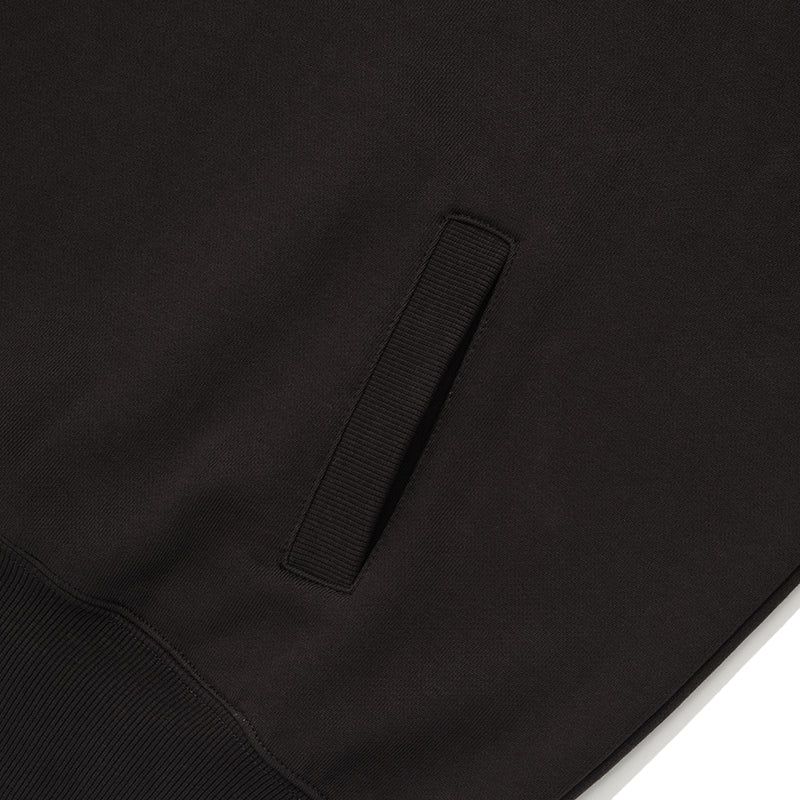 CHERRY ARCH LOGO HALF ZIP UP [DARK BROWN]