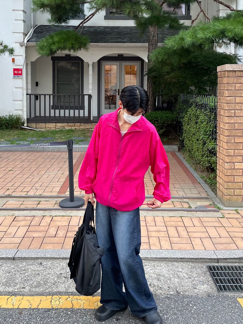 Balloon loose fit windbreaker JK