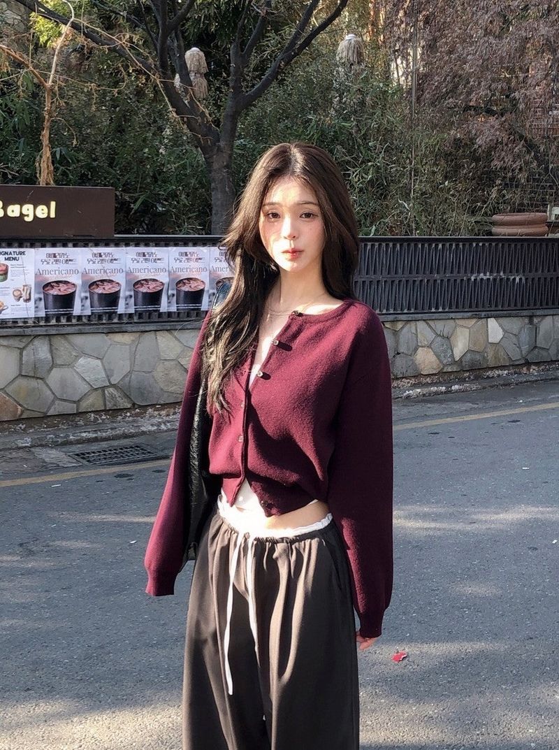 Basic Fine Wool Round Knit Cardigan (11color)